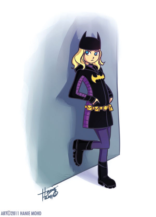 Batgirl Hoodie Art Print