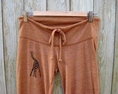 long winded Giraffe Yoga Pants in Terracotta, S,M,L,XL