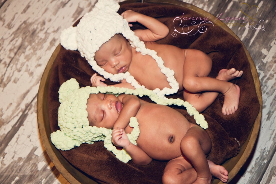 Baby Bear Hat-Great Newborn Photo Prop or Halloween Costume-Crocheted in your choice of colors