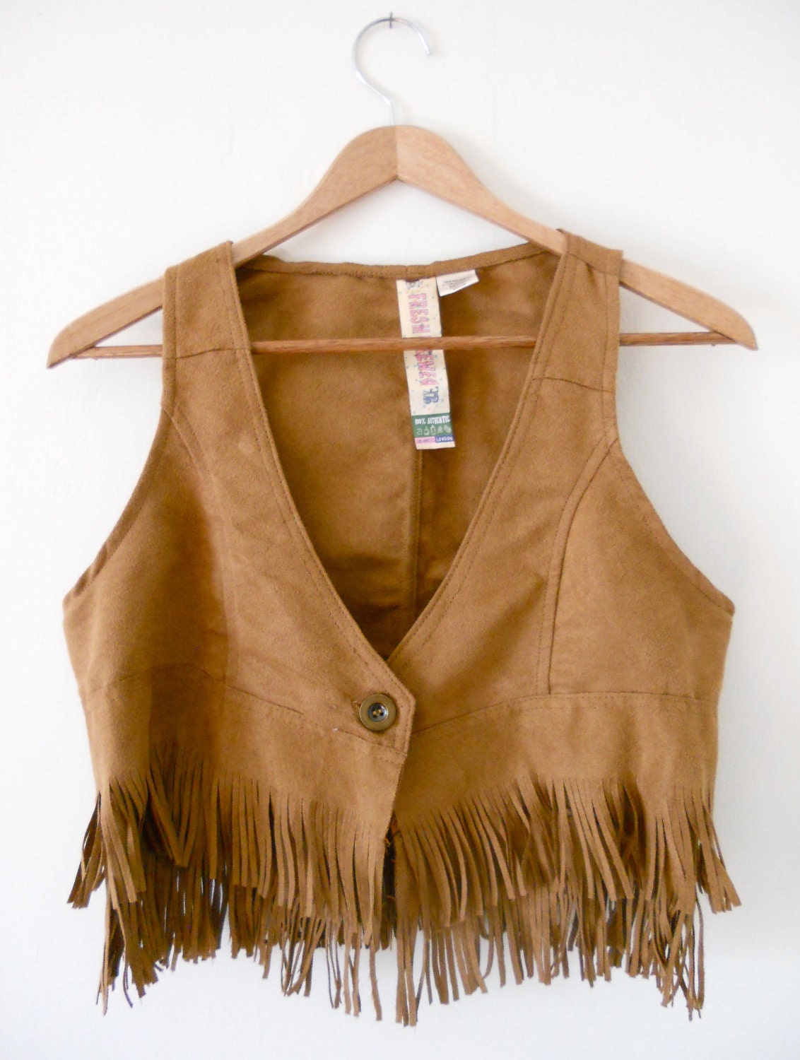 Brown Fringe Vest