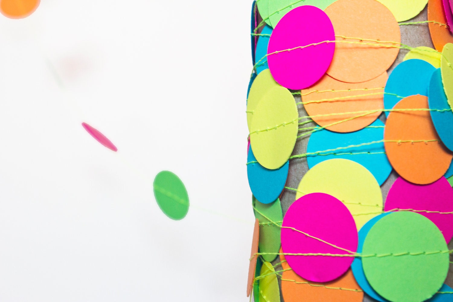 Neon Rainbow - Paper Garland - Neon Colors