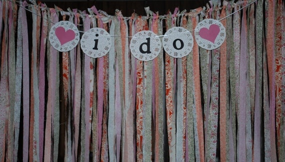 Fabric Backdrop, Streamer Backdrop, Shabby Chic Backdrop Il_570xn