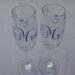 Mr. and Mrs. Champagne Flutes/ Wedding Toasting Flutes/Bride and Groom/ Engagement -Bridal Shower Gift