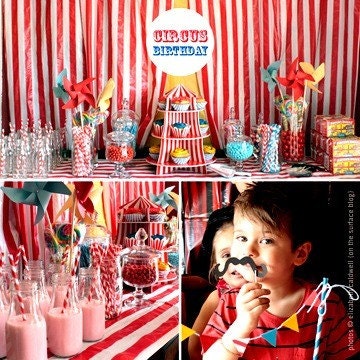 CIRCUS ACT TRIO set of 3 Large Gourmet Pinwheels