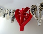 Heart garland banner
