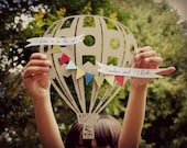 Hot air balloon wedding custom gift idea