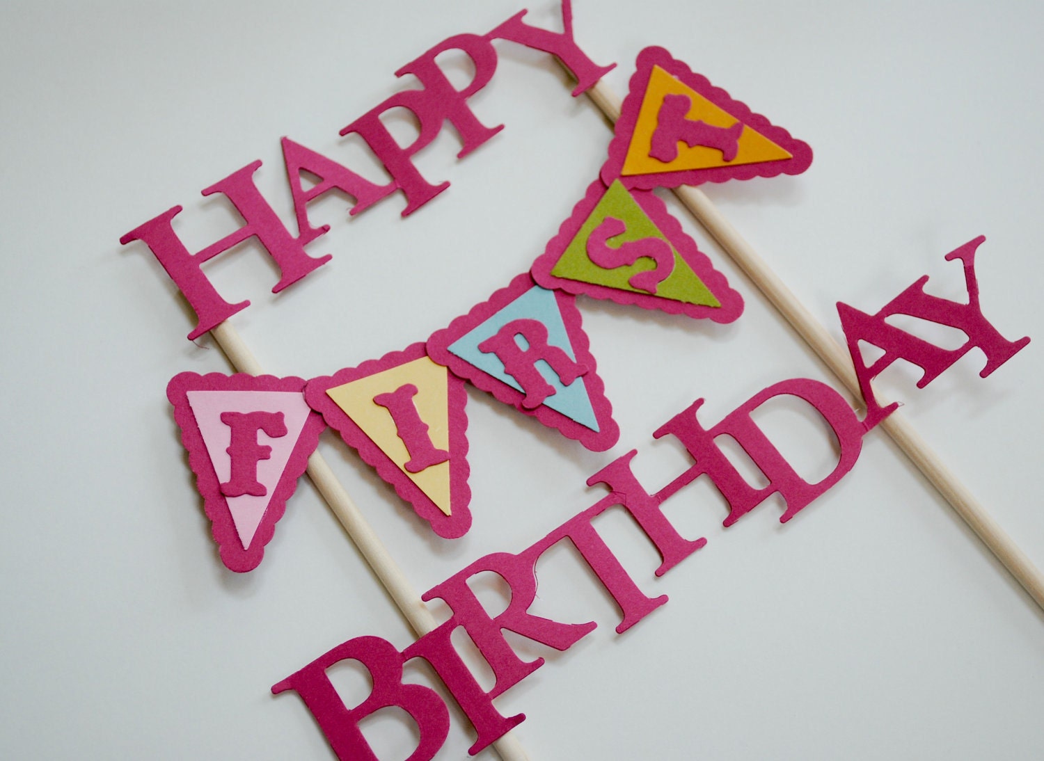 Custom cake topper birthday
