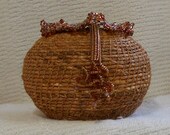 E157  Siberian Iris Leaf Coiled Basket