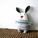Pattern rag doll rabbit stuffed bunny soft toy bunnie softie sewing tutorial soft plush plushie pdf