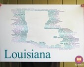 Louisiana State Typographical Poster