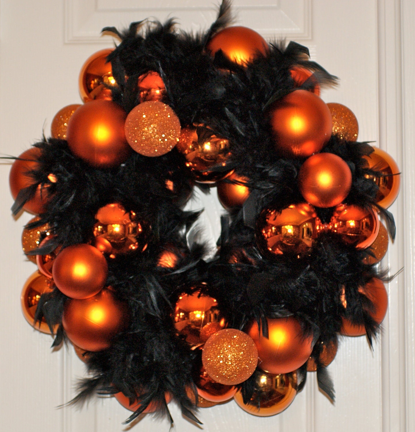 Halloween Wreath, Fall Wreath - 22" wide