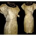 Vintage 1950s Designer Peggy Hunt Dress Brocade Couture Femme Fatale Garden Party Mad Man Prom Pinup Bombshell Rockabilly Hourglass Wiggle