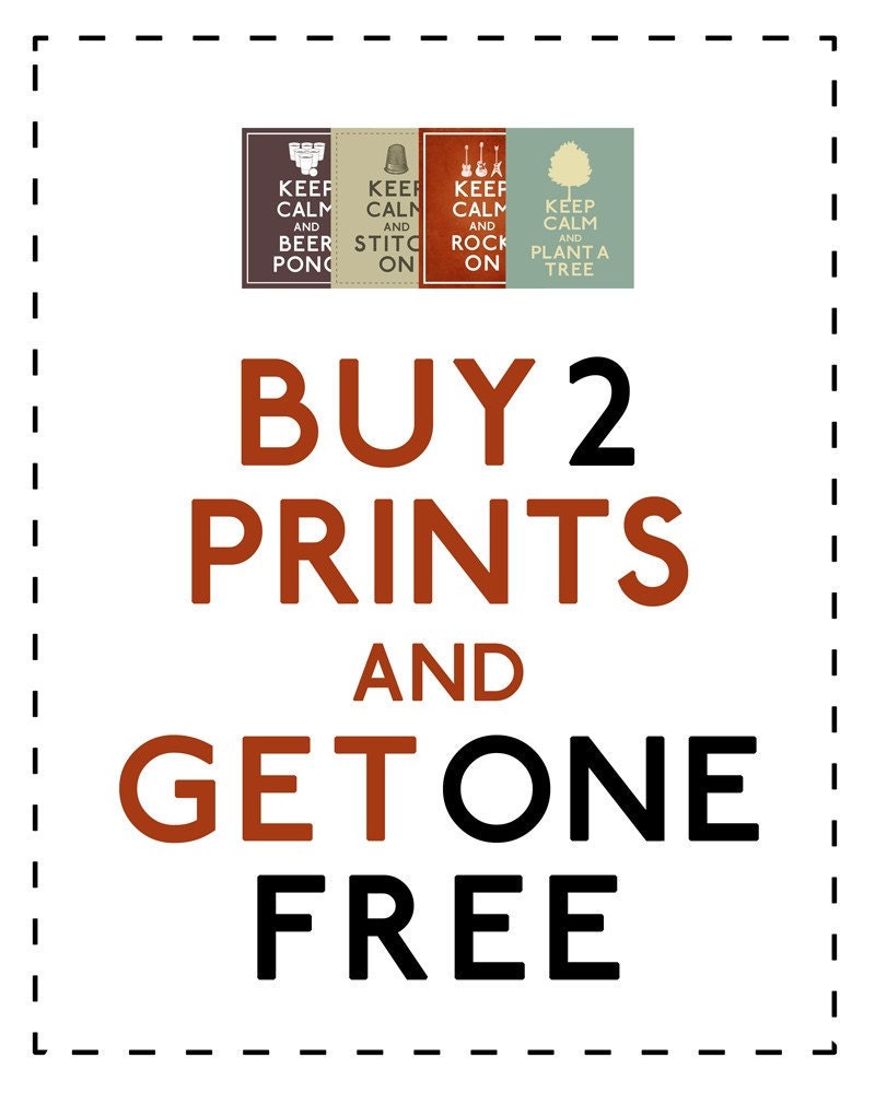 Keep Calm and Do The Robot  8 x 10 Print Buy 2 Get 1 FREE