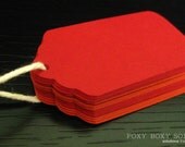 Tags: Dark & Light Red - set of 24