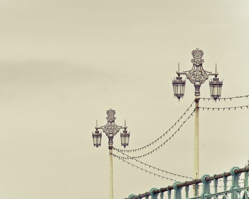 England Photo- Promenade Song in pale blue and cream