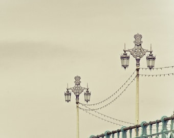 England Photo- Promenade Song in pale blue and cream
