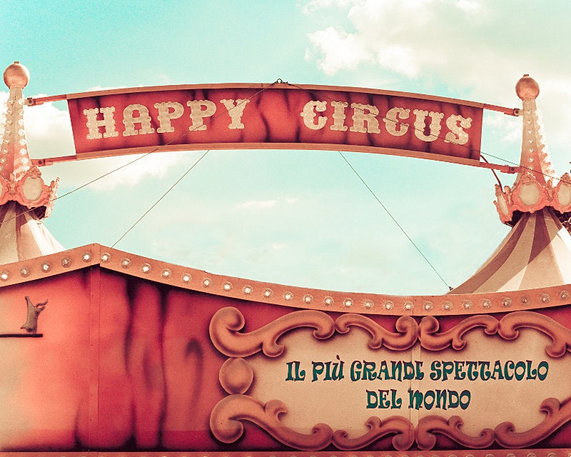 Paris Photo -The Greatest Show On Earth - Paris, France - Fine Art Photography Print of Old Fashioned Circus Bigtop - 8x10