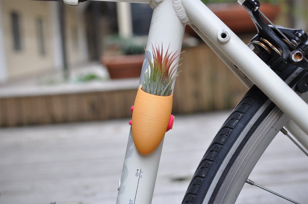 Sunshine Yellow Bike Planter