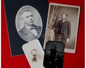 Antique Photos Collection / Tintype, CDV, Cabinet Card and Early 1900  / FURRY FACIAL FaShIoNs - Beards, Mutton Chops and Mustaches