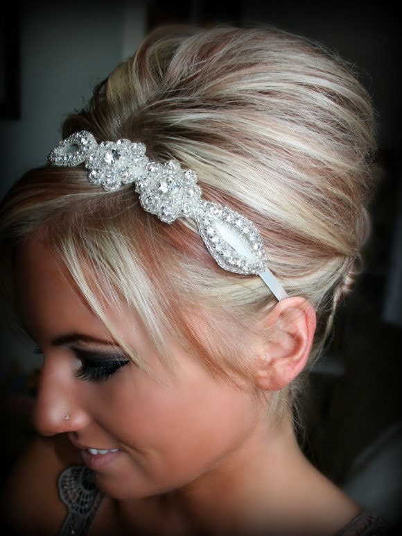 SWEETHEART- Bridal Rhinestone Headband, Wedding, Bridal, Hair Accessories, Bridal Accessories, Wedding Headband