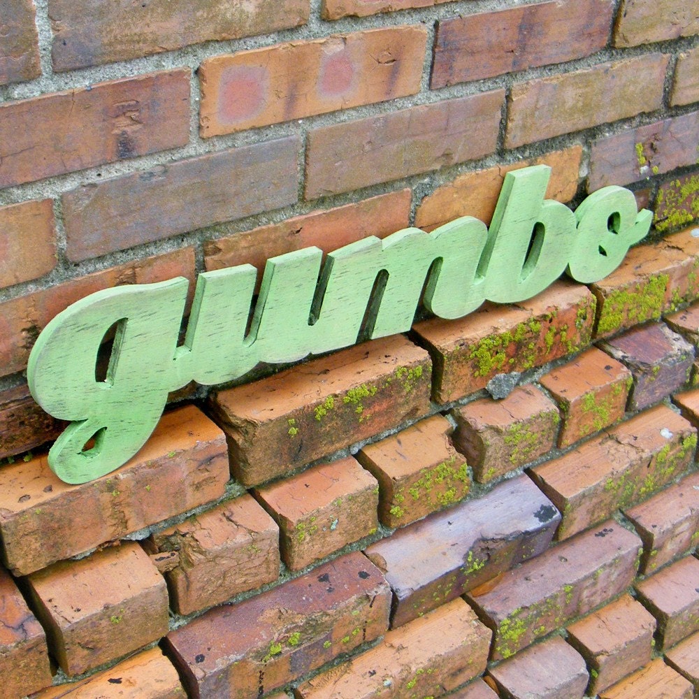 Gumbo Southern Sign Kitchen Cooking Sign