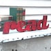 Read Sign Readers are Leaders School Teacher Kids Room Decor Barnwood Red