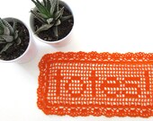 Orange Totes Doily
