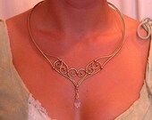 Bronze & Crystal Necklace