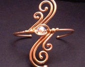 Bronze and Crystal Bracelet dsn-2