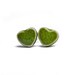 Eco-love tiny green ceramic hearts