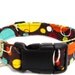 Colorful Bubble Dog Collar - 1" Wide - Medium & Large Sizes