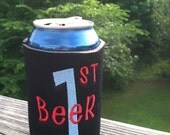 SALE Personalized Koozie 1st Beer Il_170x135
