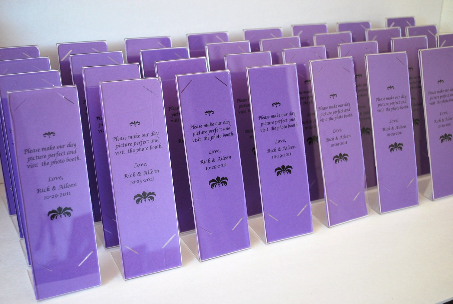 Photo Booth Acrylic Frames Party Favor with custom Inserts/Escort Cards