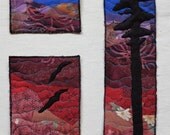 Quilted Back Patch Rainbow Colors Sunset 3 Piece