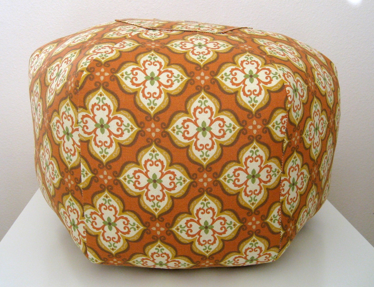 18" Ottoman Pouf Floor Pillow Robert Allen Indoor/Outdoor Suri Rustica