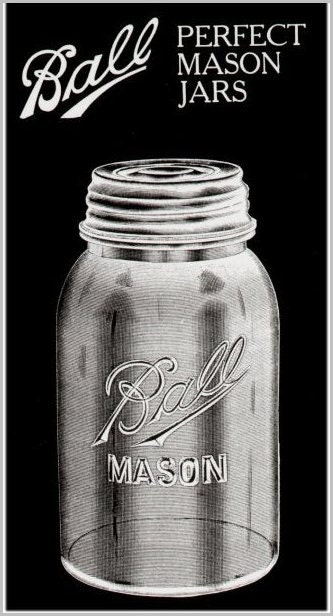 Vintage Set of 8 Clear  Atlas square cornered Mason Jars quart