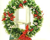 1960s Christmas floral and candle decor vintage - plastic fantastic instant collection