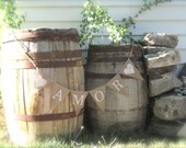 Amor Burlap Banner with Hearts