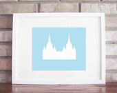 Custom LDS Temple Print 8 x 10