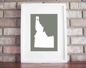 Customize Your Home Is Where The Heart Is - Idaho 8x10