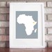 Customize Your Home Is Where The Heart Is - Africa 8x10