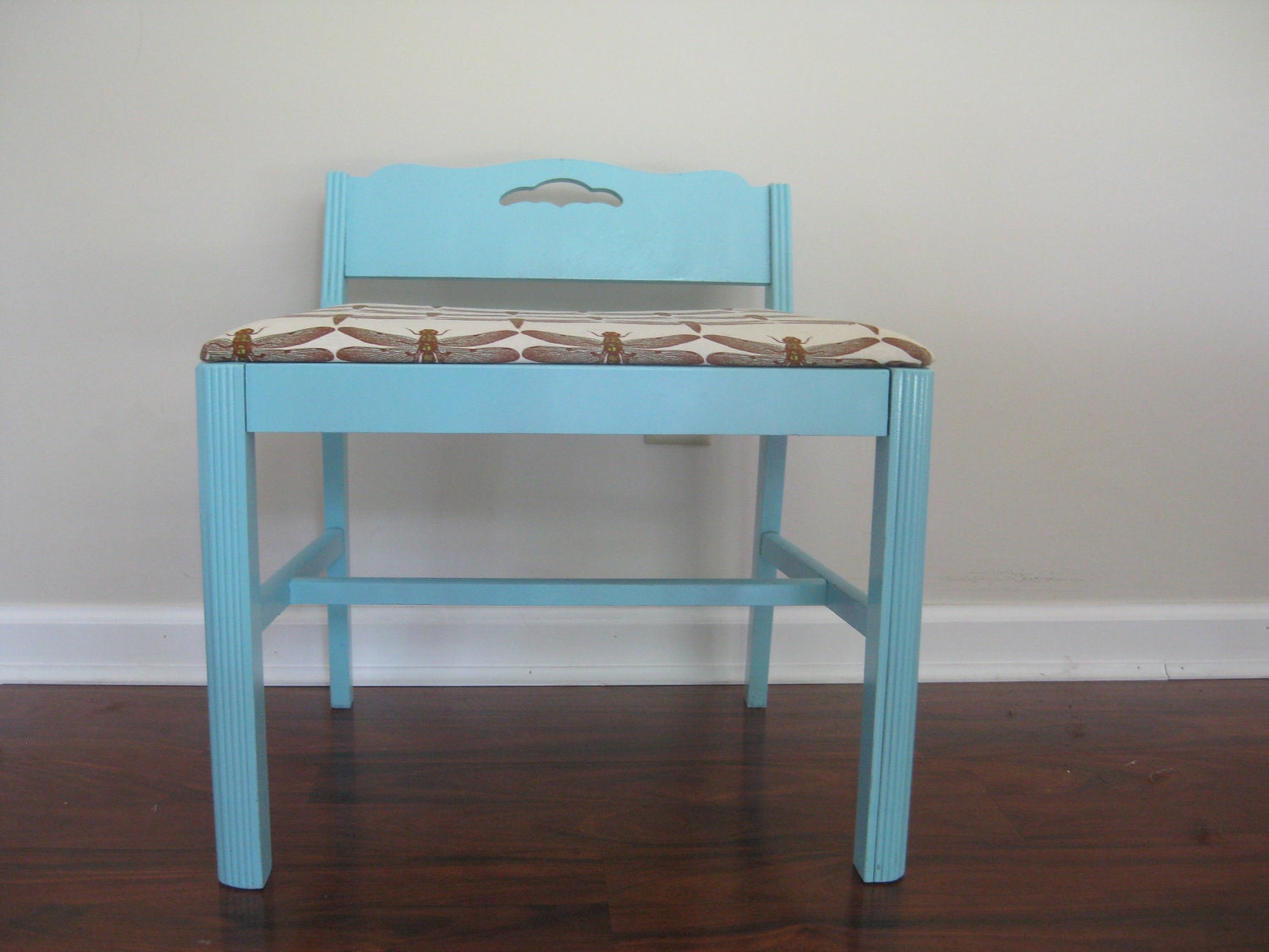 Furniture Bench Chair with Thomas Paul fabric-ON SALE