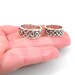 Wedding Ring Set Sterling Silver Celtic Knot Bands - Handmade