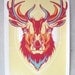 Elk Plaque Hand Screen Print Poster FREE SHIPPING