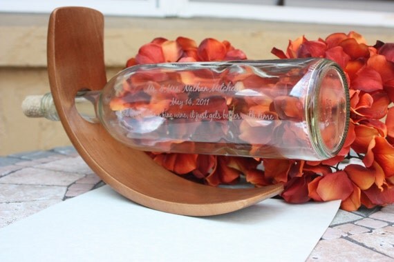 Guest Book Display Message in a Bottle