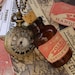 Steampunk pocket WATCH flask mini SHOT bottle pendant Necklace potion Victorian pendant charm bottle wicca wizard witch