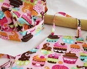Sweet Cupcakes Child Apron and Adjustable Chef Hat - pink