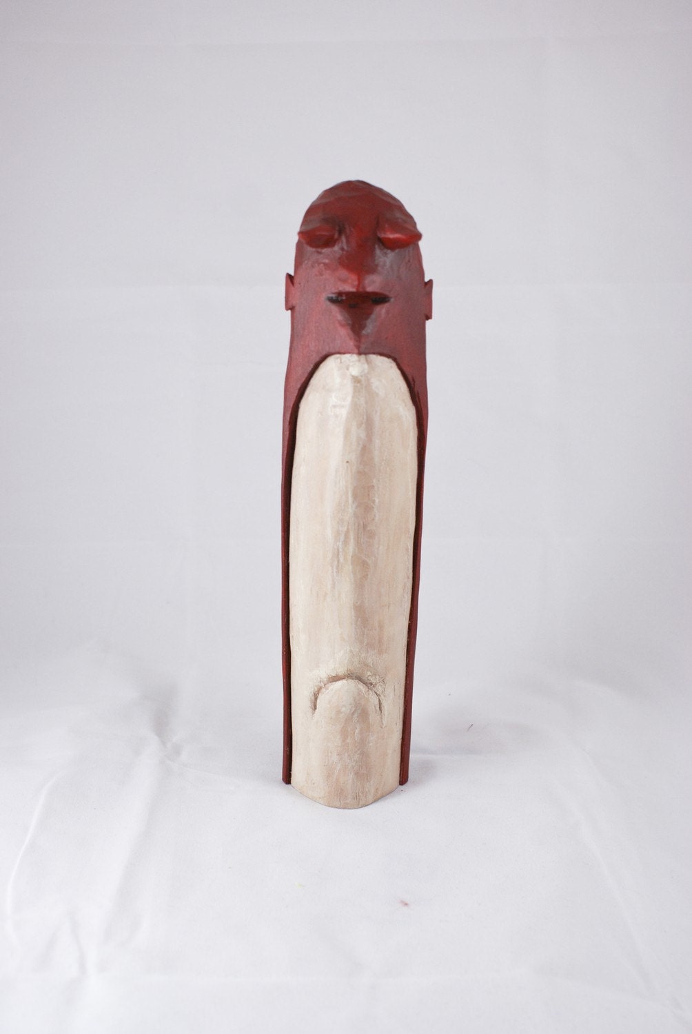 Large Hand Carved Wooden Daredevil
