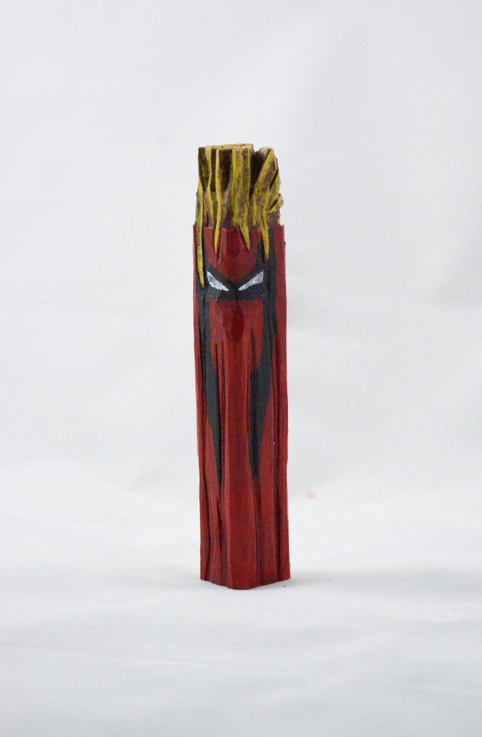 Quiet Hand Carved Wooden Grifter