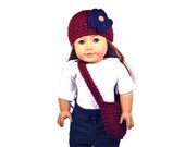 55% Off  AMERICAN GIRL hat / purse set with two flowers - free shipping